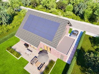 Massivhaus Entwurf NB155 von FAVORIT Massivhaus, Satteldach-Klassiker Außenansicht 2