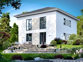 Massivhaus Stadtvilla 210 von BRALE Bau Schlüsselfertig ab 314900€, Stadtvilla Außenansicht 2