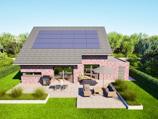 Massivhaus Entwurf NB155 von FAVORIT Massivhaus, Satteldach-Klassiker Außenansicht 4