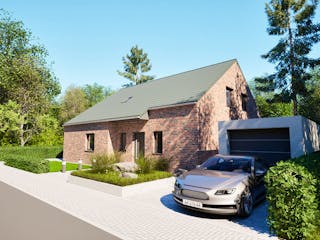 Massivhaus Entwurf PR152/58 von FAVORIT Massivhaus, Satteldach-Klassiker Außenansicht 10