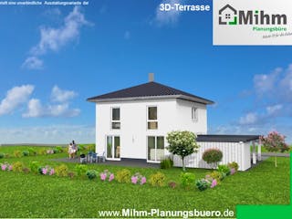 Massivhaus Idealo 120 WD von Mihm Thermobau, Stadtvilla Außenansicht 4