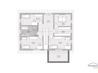 Fertighaus Modern 200 (Family) von FischerHaus, Satteldach-Klassiker Grundriss 2