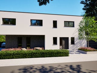 Massivhaus Entwurf PR171-78 von FAVORIT Massivhaus, Cubushaus Außenansicht 11