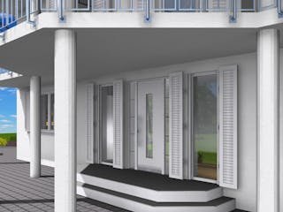 Massivhaus Stadtvilla Klassisch 277 m² mit LIAPLAN gebaut von Mein Haus Bausysteme, Stadtvilla Außenansicht 5