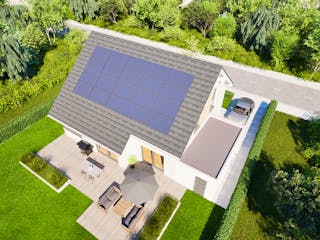 Massivhaus Entwurf NB155 von FAVORIT Massivhaus, Satteldach-Klassiker Außenansicht 3