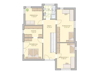 Fertighaus Bela von Fingerhut Haus Schlüsselfertig ab 541336€, Cubushaus Grundriss 2