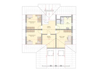 Fertighaus Brilo von Fingerhut Haus Schlüsselfertig ab 625471€, Satteldach-Klassiker Grundriss 2