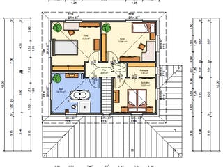 Massivhaus Goldamsel von AVOS Hausbau Schlüsselfertig ab 399500€, Stadtvilla Grundriss 2