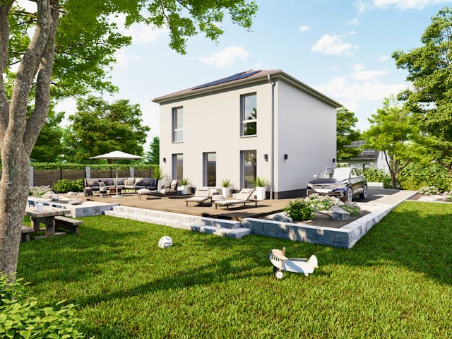 Massivhaus Die Unverbesserliche V110 von Heinz von Heiden Zentrale Schlüsselfertig ab 230000€, Stadtvilla Außenansicht 1