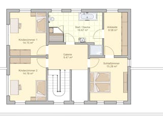 Fertighaus Vilago - MH Neunkhausen von Fingerhut Haus Schlüsselfertig ab 634664€, Cubushaus Grundriss 2