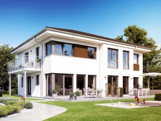 Fertighaus SOLUTION 230 V6 von Living Fertighaus Schlüsselfertig ab 571279€, Stadtvilla Außenansicht 1