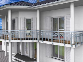 Massivhaus Stadtvilla Klassisch 277 m² mit LIAPLAN gebaut von Mein Haus Bausysteme, Stadtvilla Außenansicht 8