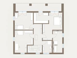 Fertighaus City Villa 5 von allkauf haus, Stadtvilla Grundriss 2