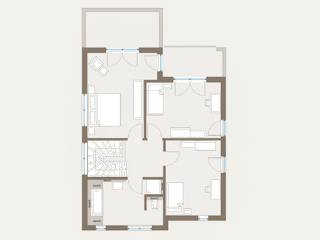Fertighaus Cult 2 von allkauf haus, Cubushaus Grundriss 2
