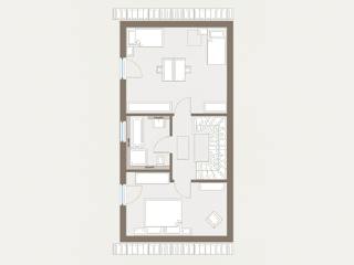 Fertighaus Double 2 von allkauf haus, Satteldach-Klassiker Grundriss 2