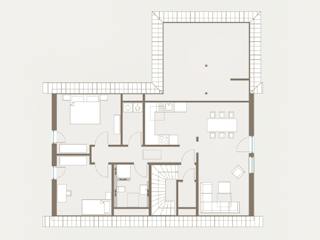 Fertighaus Generation 1 von allkauf haus, Satteldach-Klassiker Grundriss 2