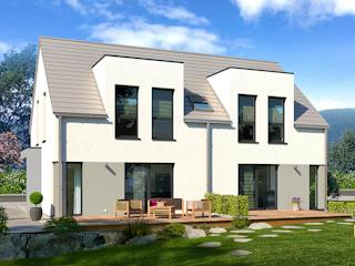 Fertighaus Generation 3 von allkauf haus, Satteldach-Klassiker Außenansicht 1