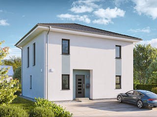 Fertighaus Home 11 von allkauf haus, Satteldach-Klassiker Außenansicht 3