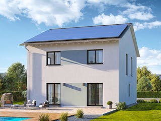 Fertighaus Home 11 von allkauf haus, Satteldach-Klassiker Außenansicht 5