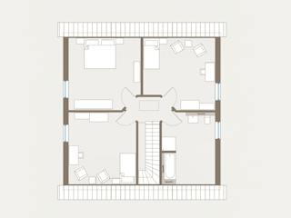 Fertighaus Home 11 von allkauf haus, Satteldach-Klassiker Grundriss 2