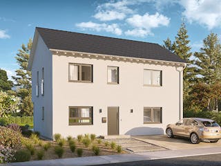 Fertighaus Home 13 von allkauf haus, Satteldach-Klassiker Außenansicht 6