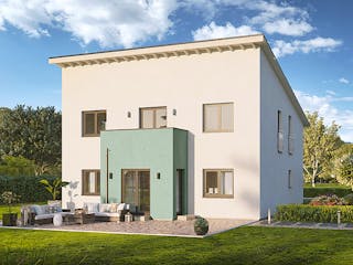 Fertighaus Home 13 von allkauf haus, Satteldach-Klassiker Außenansicht 5