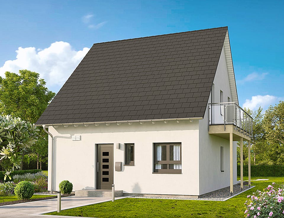 Fertighaus Home 3 von allkauf haus, Satteldach-Klassiker Außenansicht 1