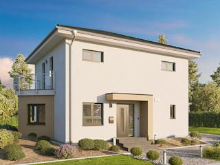 Fertighaus Home 4 von allkauf haus, Satteldach-Klassiker Außenansicht 4