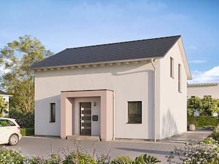 Fertighaus Home 6 von allkauf haus, Satteldach-Klassiker Außenansicht 1
