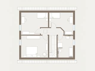 Fertighaus Home 6 von allkauf haus, Satteldach-Klassiker Grundriss 2