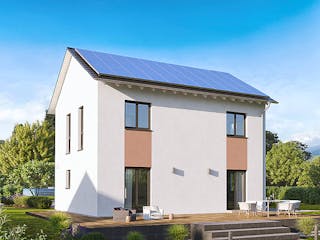 Fertighaus Home 7 von allkauf haus, Satteldach-Klassiker Außenansicht 5