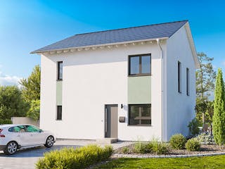 Fertighaus Home 8 von allkauf haus, Satteldach-Klassiker Außenansicht 5