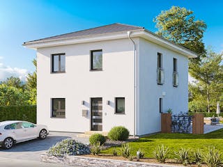 Fertighaus Home 2 von allkauf haus, Satteldach-Klassiker Außenansicht 5