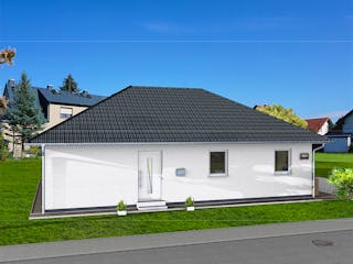 Massivhaus Bungalow 107 W von AMB Massivhaus, Bungalow Außenansicht 2