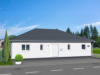 Massivhaus Bungalow 135 von AMB Massivhaus, Bungalow Außenansicht 2