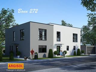 Massivhaus Bonn von ARGISOL-Bausysteme Bausatzhaus ab 67050€, Cubushaus Außenansicht 1