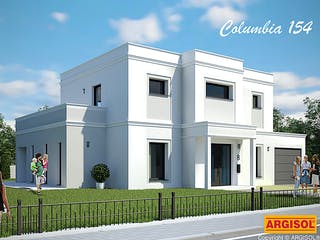 Massivhaus Columbia von ARGISOL-Bausysteme Bausatzhaus ab 52280€, Cubushaus Außenansicht 1