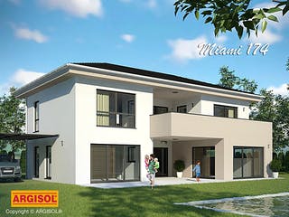 Massivhaus Miami von ARGISOL-Bausysteme Bausatzhaus ab 55880€, Stadtvilla Außenansicht 1