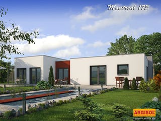 Massivhaus Montreal II von ARGISOL-Bausysteme Bausatzhaus ab 51200€, Bungalow Außenansicht 1