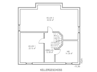 Massivhaus Grunewald von Aye-Bau Schlüsselfertig ab 457500€, Stadtvilla Grundriss 3