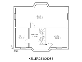Massivhaus Hildesheim von Aye-Bau Schlüsselfertig ab 380500€, Satteldach-Klassiker Grundriss 3