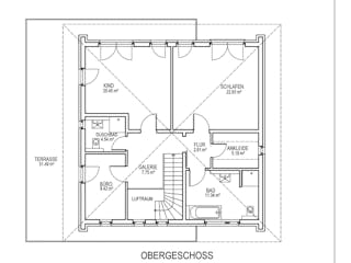 Massivhaus Wannsee von Aye-Bau Schlüsselfertig ab 522200€, Stadtvilla Grundriss 2