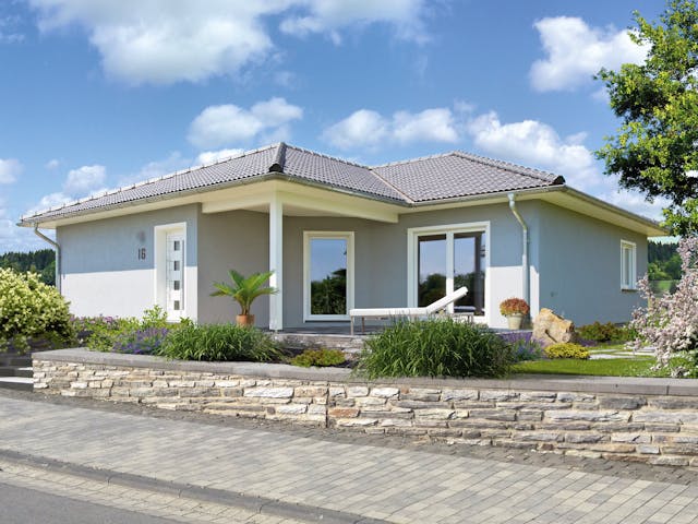 Fertighaus Mala von Fingerhut Haus Schlüsselfertig ab 368580€, Bungalow Außenansicht 1
