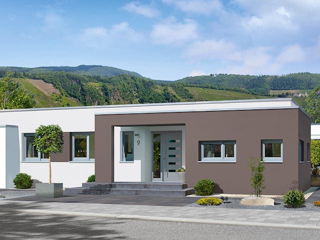 Fertighaus Karismo von Fingerhut Haus Schlüsselfertig ab 404964€, Bungalow Außenansicht 1