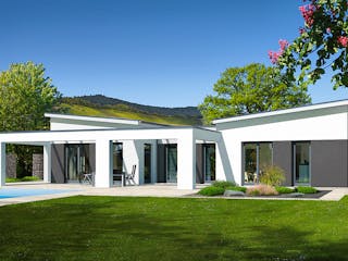 Fertighaus Karibio von Fingerhut Haus Schlüsselfertig ab 565326€, Bungalow Außenansicht 1