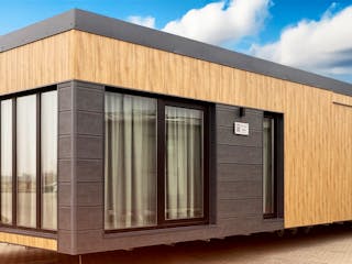 Fertighaus Amalia von Easy Homes - Tiny- & Modulhäuser Schlüsselfertig ab 160000€, Bungalow Außenansicht 1