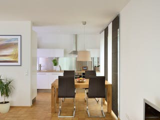 Fertighaus Mehrfamilienhaus Münch von Bau-Fritz - Mehrfamilienhäuser Schlüsselfertig ab 1015000€, Pultdachhaus Innenansicht 2