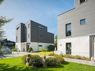 Fertighaus Mehrfamilienhaus Peters von Bau-Fritz - Mehrfamilienhäuser Schlüsselfertig ab 2730000€, Cubushaus Außenansicht 3