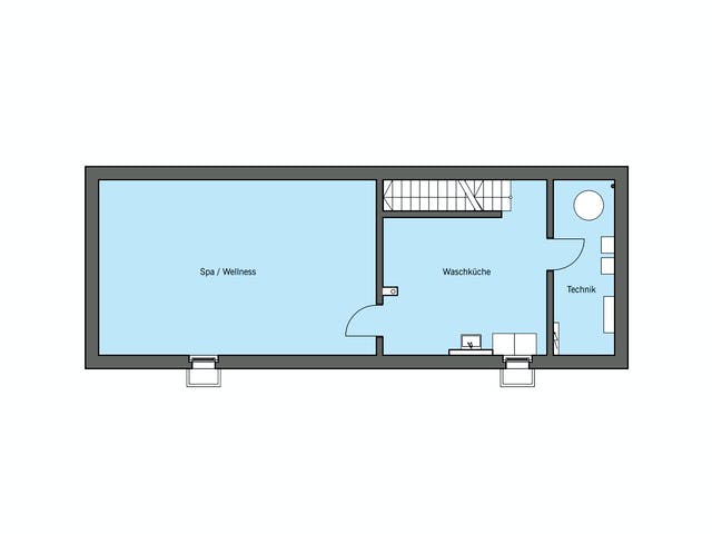 Fertighaus Lichtblick - Musterhaus Erkheim von Bau-Fritz Schlüsselfertig ab 650000€, Satteldach-Klassiker Grundriss 3