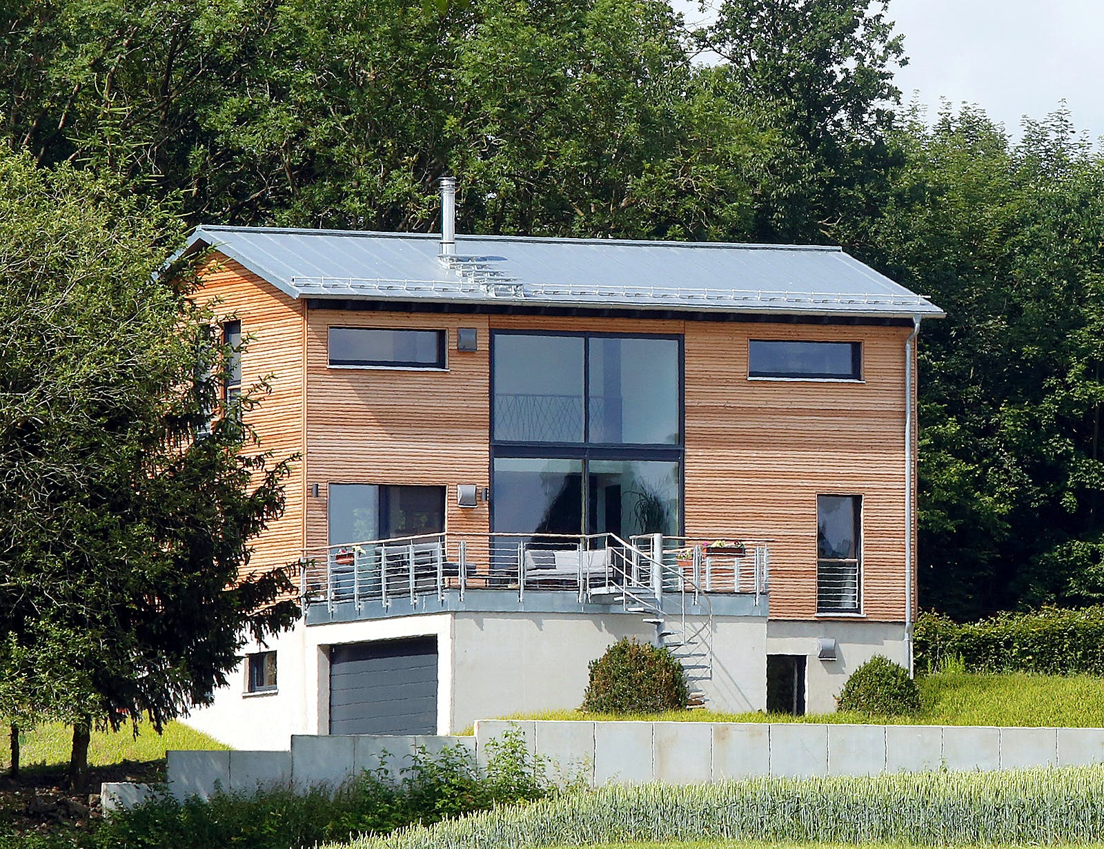 Fertighaus Schellenberg - Kundenhaus von Bau-Fritz Schlüsselfertig ab 725000€, Satteldach-Klassiker Außenansicht 2